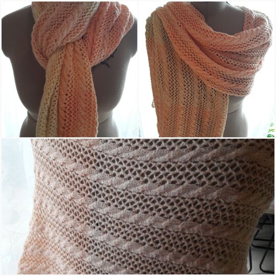 Strickanleitung für Stola-Schal "Sommertraum"