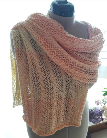 Strickanleitung für Stola-Schal "Sommertraum"