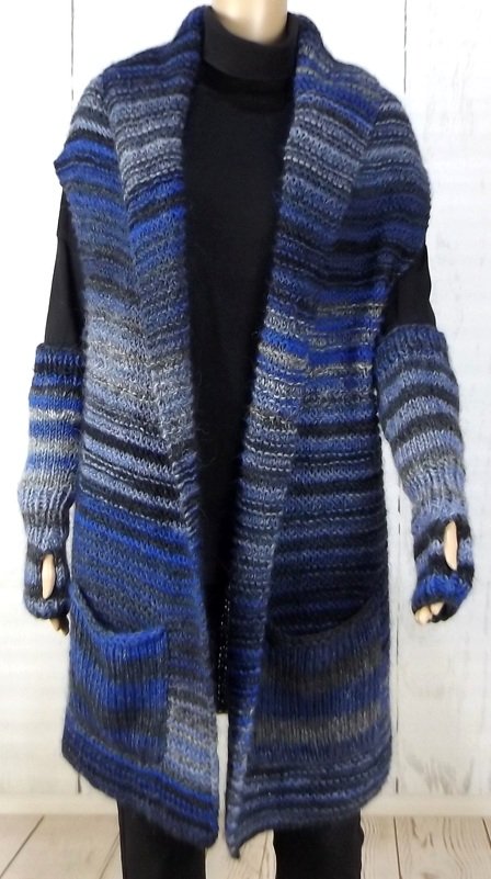 Strickanleitung "Schalweste mit Armstulpen" - Bild 2