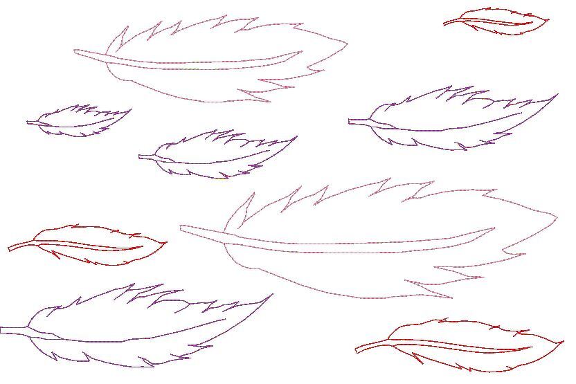 Doodle Feder Stickdatei - Bild 7