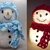 crochet pattern amigurumi snowman sparkling light decoration or bath sponge