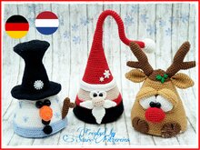Häkelanleitung Lustiges Weihnachtstrio
