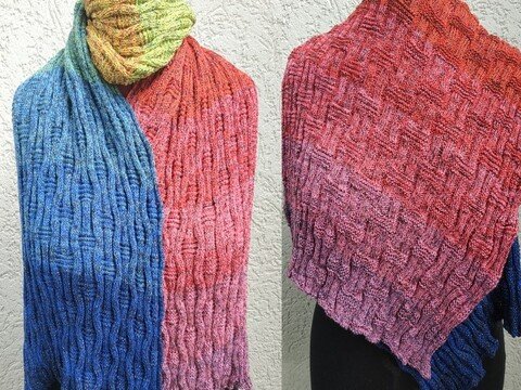 Strickanleitung Schal Two-sided