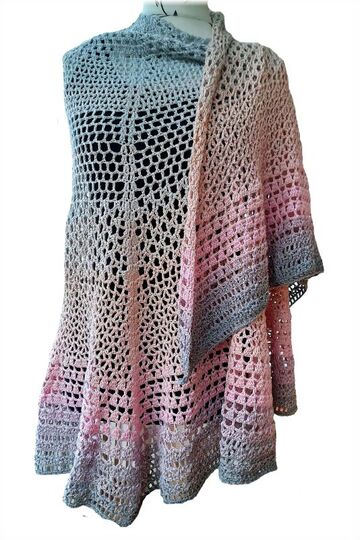 Häkelanleitung Schultertuch Seven Corners