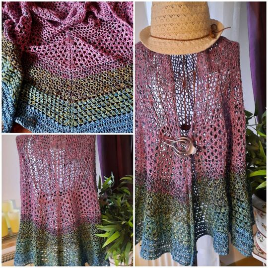 Häkelanleitung Schultertuch Seven Corners