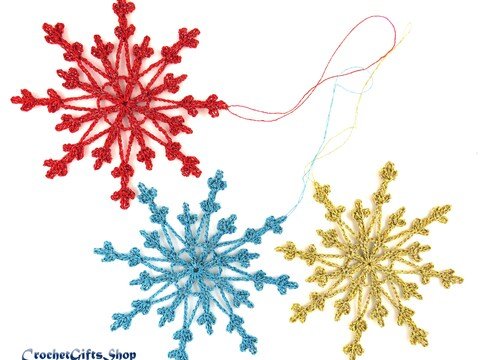 Häkelanleitung Schneeflocke 4