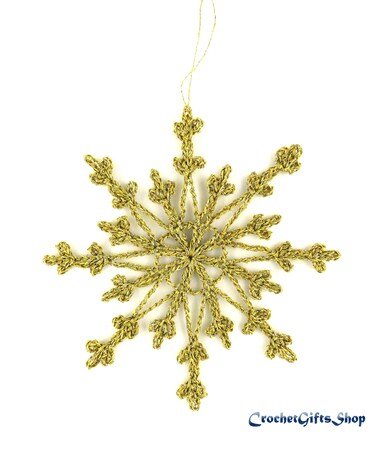 Crochet Pattern Christmas Snowflake Ornaments (4)
