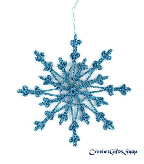 Häkelanleitung Schneeflocke 4
