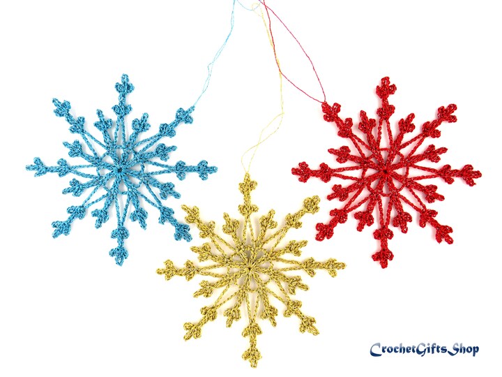 Häkelanleitung Schneeflocke 4