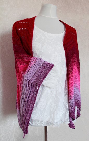 Häkelanleitung Tuch // Cape // Umhang Aura
