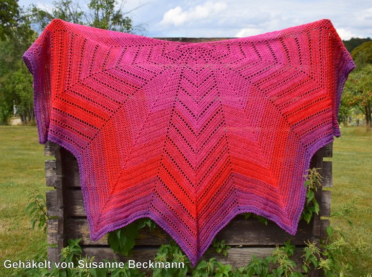 Häkelanleitung Tuch // Cape // Umhang Aura