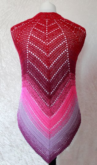 Häkelanleitung Tuch // Cape // Umhang Aura