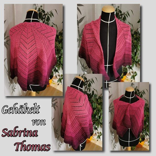 Häkelanleitung Tuch // Cape // Umhang Aura