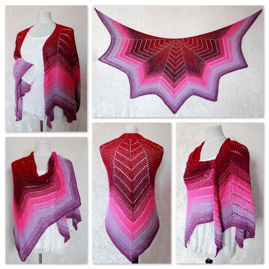 Häkelanleitung Tuch // Cape // Umhang Aura