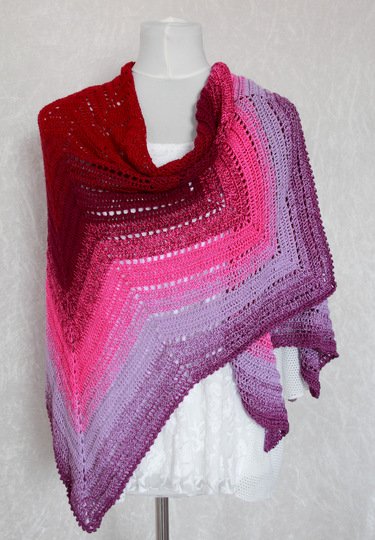 Häkelanleitung Tuch // Cape // Umhang Aura