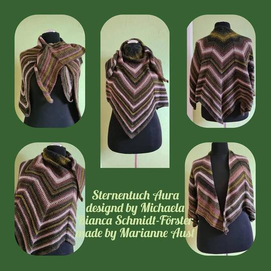 Häkelanleitung Tuch // Cape // Umhang Aura