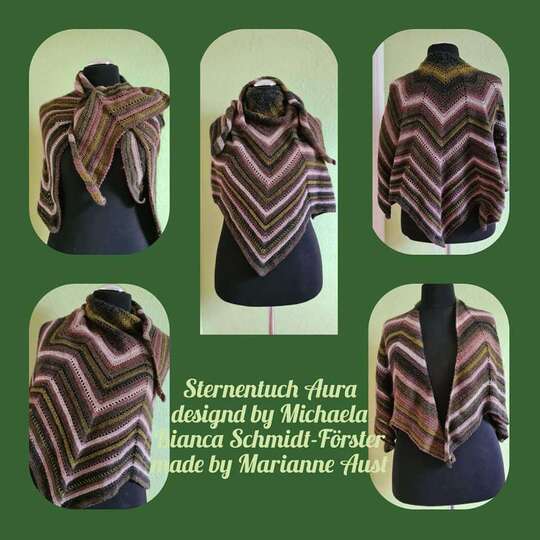 Häkelanleitung Tuch // Cape // Umhang Aura