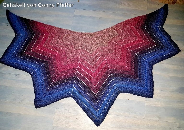 Häkelanleitung Tuch // Cape // Umhang Aura