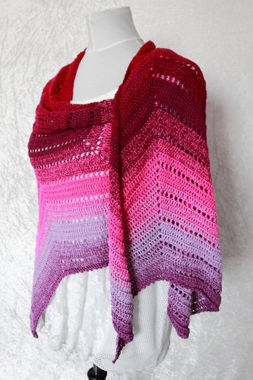 Häkelanleitung Tuch // Cape // Umhang Aura