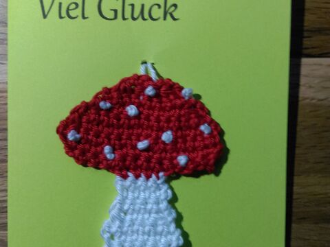 Anleitung Fliegenpilz - Karte "Viel Glück"