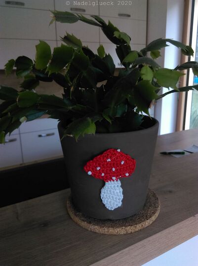 Anleitung Fliegenpilz - Karte "Viel Glück"