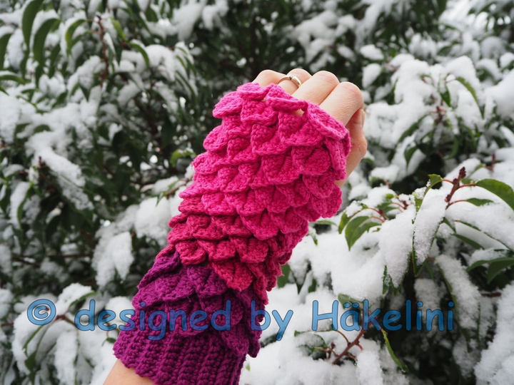 Häkelinis Armstulpen „Dragons“