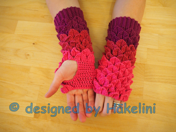 Häkelinis Armstulpen „Dragons“