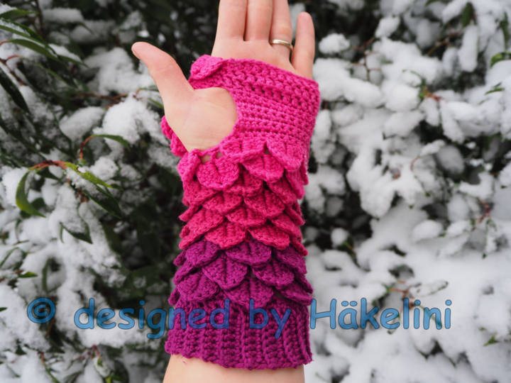 Häkelinis Armstulpen „Dragons“