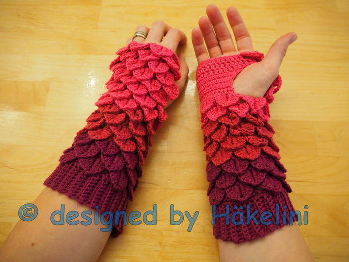 Häkelinis Armstulpen „Dragons“