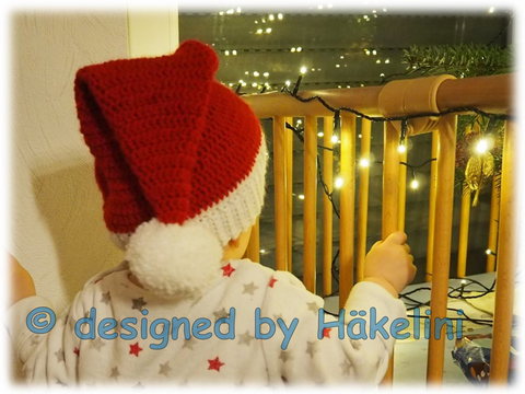 Weihnachtsmütze „Little Santa“ für Kinder - Häkelanleitung von Häkelini