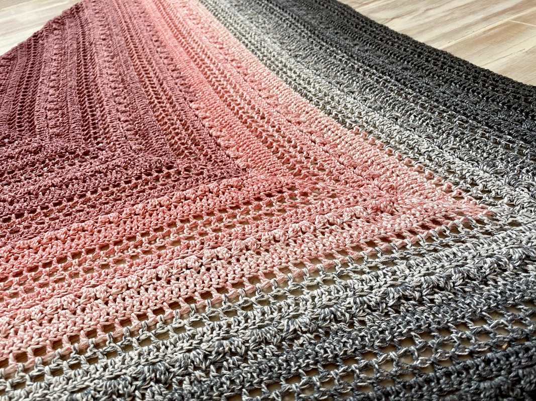 Häkelanleitung für schönes "La Dolce Vita" Dreieckstuch - Bild 8