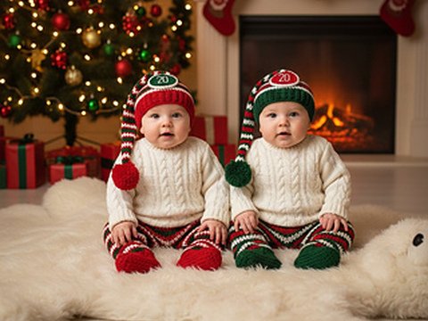 Pattern 2020 Crochet baby twin outfits