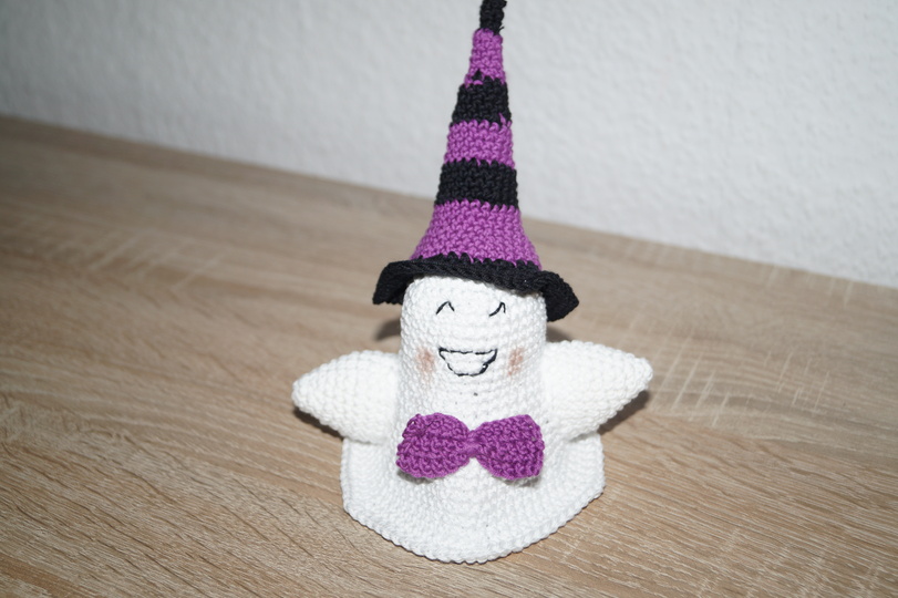 Zauberhutgeister, Halloween Deko, Häkelanleitung