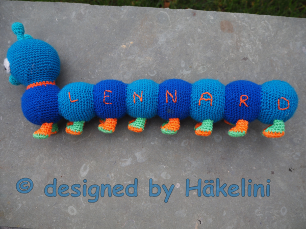 Centipede / Caterpillar Lenni - Crochet Pattern from Häkelini