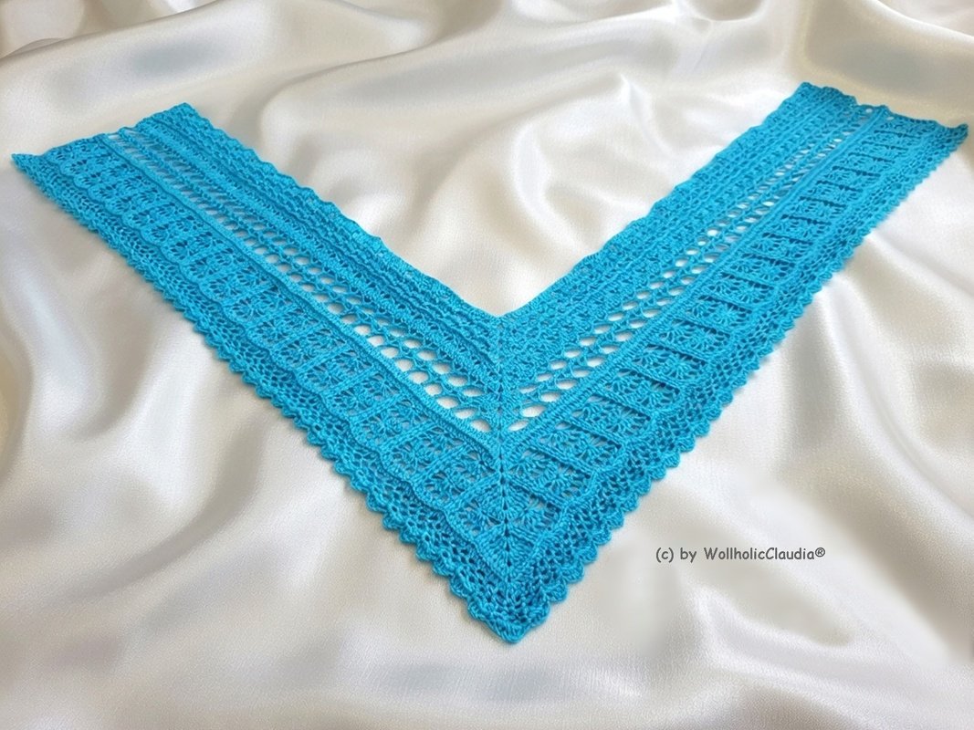 Häkelanleitung Tuch/ V-Schal "Ewige Freundschaft"