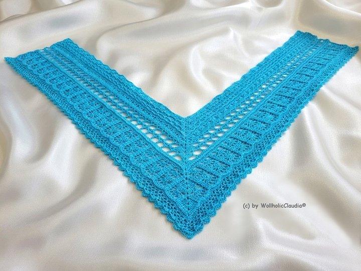 Häkelanleitung Tuch/ V-Schal "Ewige Freundschaft"