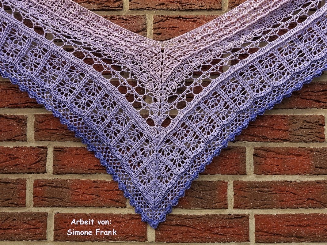 Häkelanleitung Tuch/ V-Schal "Ewige Freundschaft" - Bild 6