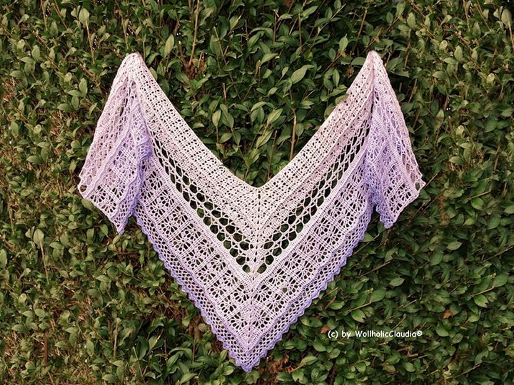 Häkelanleitung Tuch/ V-Schal "Ewige Freundschaft"