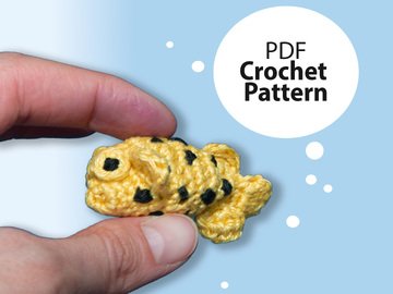 crochet pattern yellow boxfish amigurumi