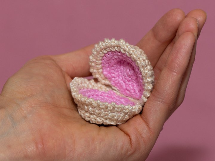 Amigurumi Anleitung für Muna die Muschel