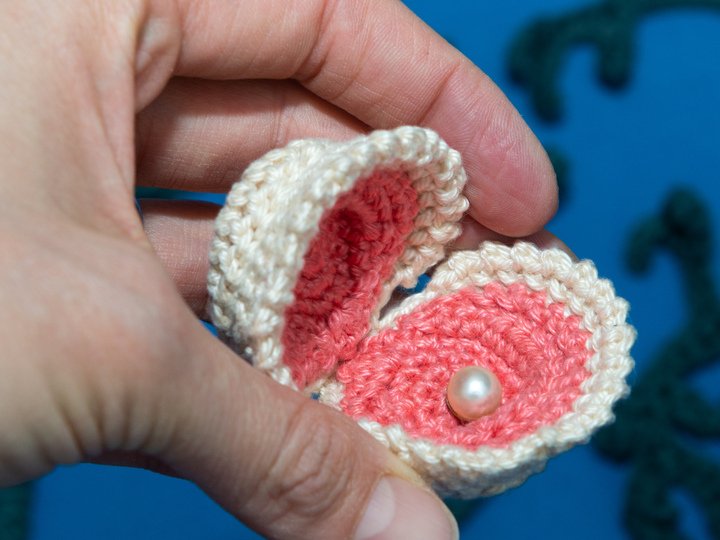 Amigurumi Anleitung für Muna die Muschel