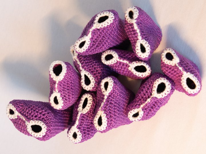 Amigurumi PDF Anleitung für die Seescheiden Kolonie