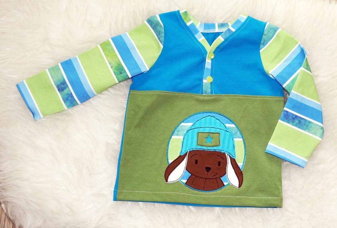 Shirt MATTI mit Knopfleiste Gr. 74 - 164