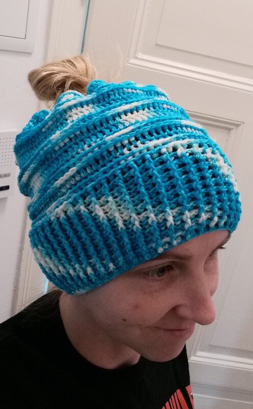 Häkelanleitung Messy Bun Zopfmütze "Lilly"   ALLE GRÖßEN - Bild 2