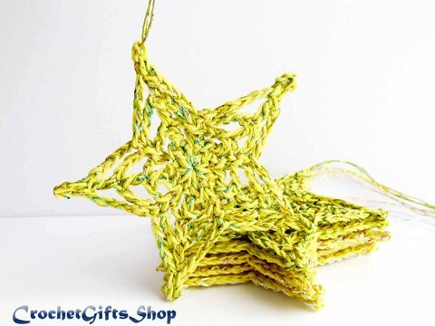 Crochet Pattern Christmas Star Ornaments (6)