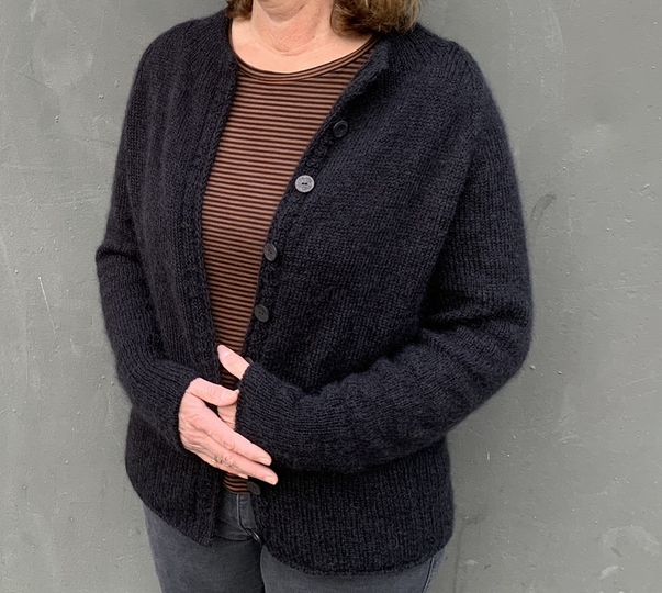 Strickjacke - Lena Nr. 2, Strickanleitung Damen Raglan