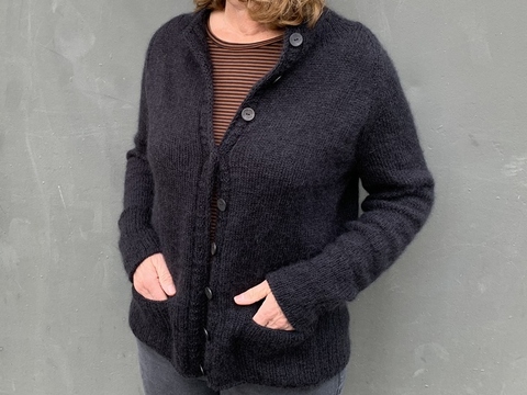 Strickjacke - Lena Nr. 2, Strickanleitung Damen Raglan