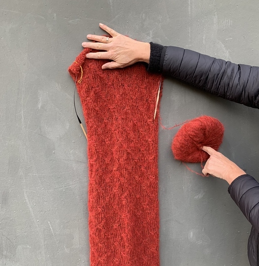 Schal Jamine Strickanleitung Sternenmuster