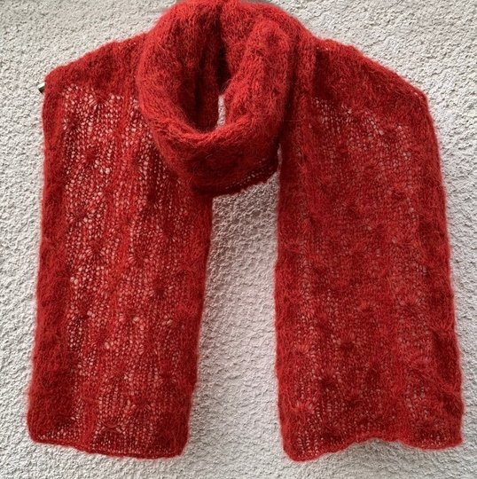 Schal Jamine Strickanleitung Sternenmuster