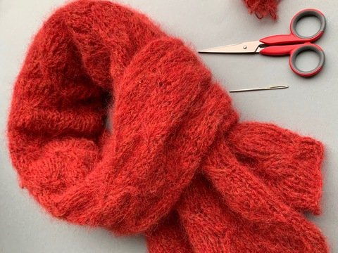 Schal Jamine Strickanleitung Sternenmuster